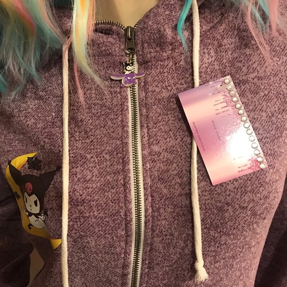 Adorable vintage y2k custom kuromi hoodie 😈💜 - Picture 4 of 14